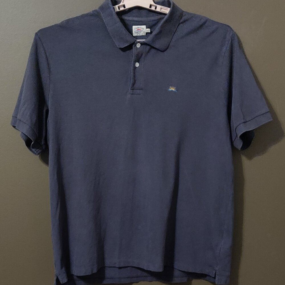 Faherty Polo In Grey Men's SIZE XL - Picture 3 of 5